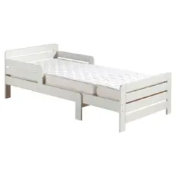 Ausziehbett 90/140-200 cm in Weiß