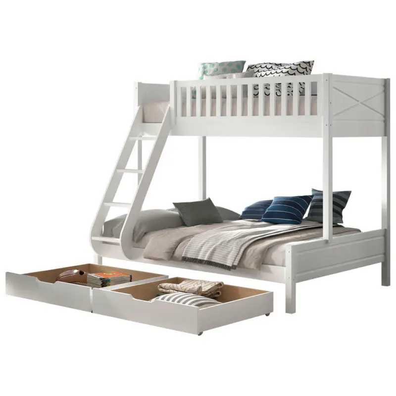 Etagenbett 90/200 cm Weiß