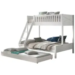 Etagenbett 90/200 cm Weiß