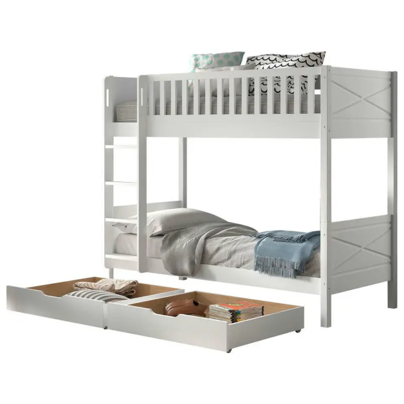 Etagenbett 90/200 cm Weiß