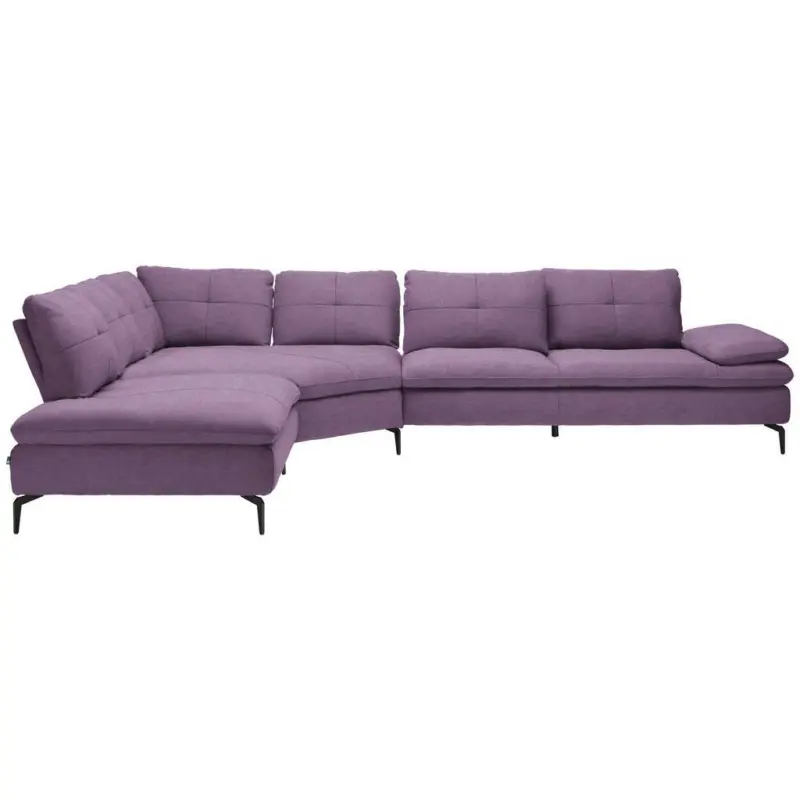 Ecksofa in Flachgewebe Lila