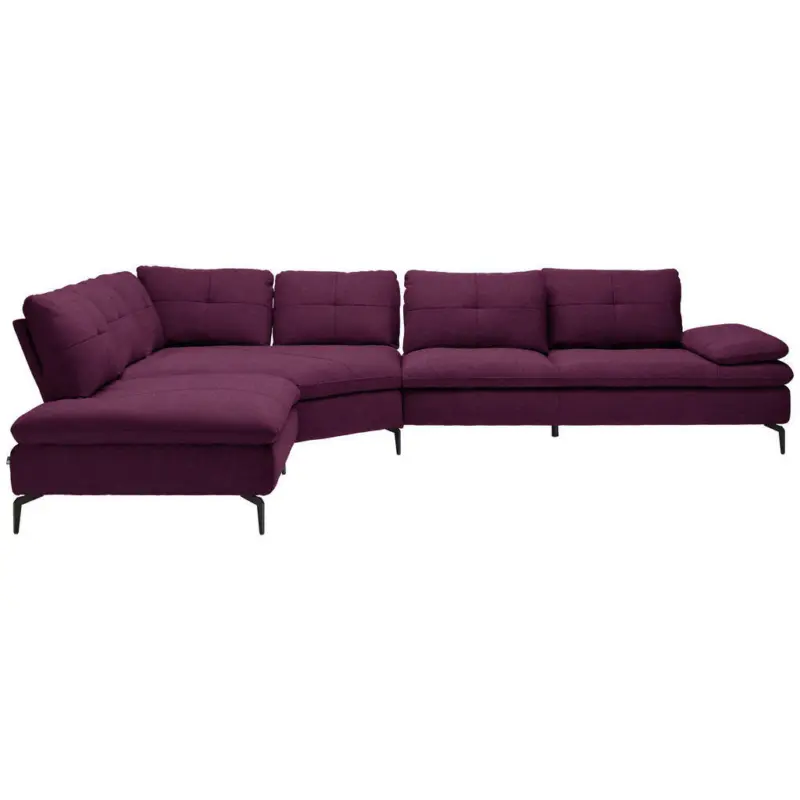 Ecksofa in Flachgewebe Violett