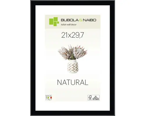 Bilderrahmen Holz Eva schwarz 21x29,7 cm (DIN A4)