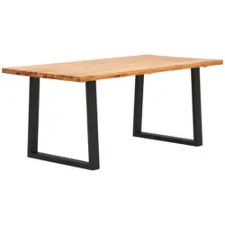 Esstisch in Holz, Metall 180/75/90 cm