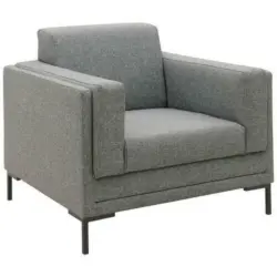 Sessel in Webstoff Grau