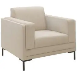 Sessel in Webstoff Beige