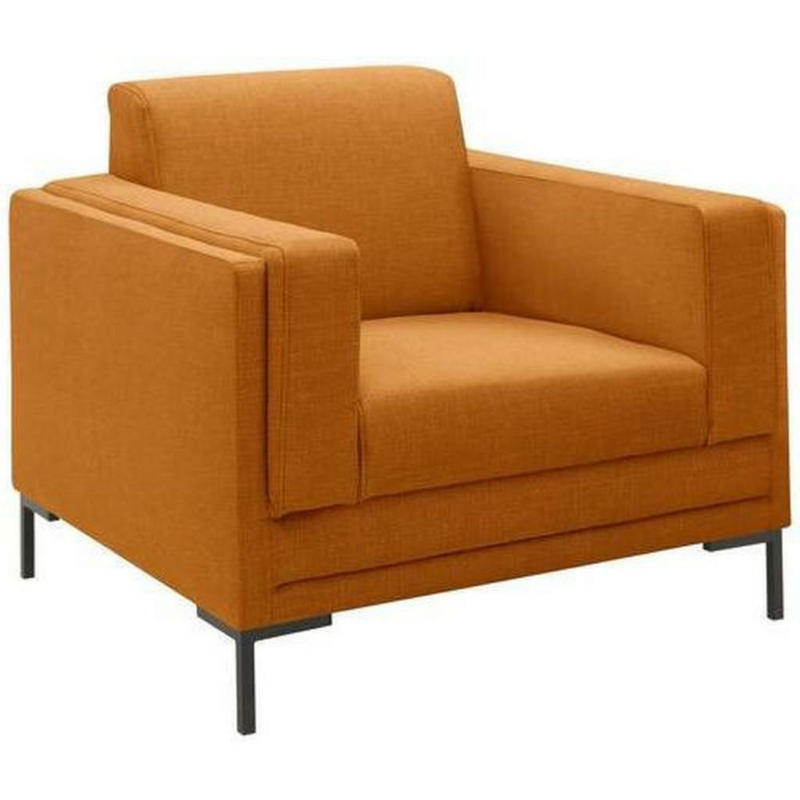 Sessel in Webstoff Orange