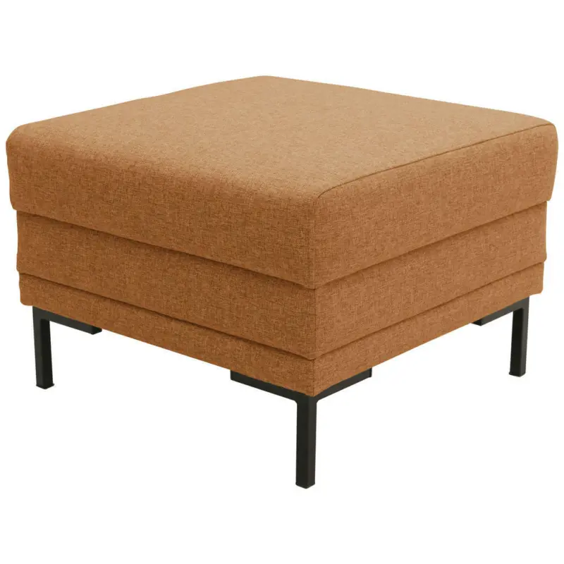 Hocker in Textil Messingfarben