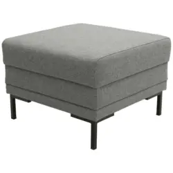 Hocker in Textil Grau