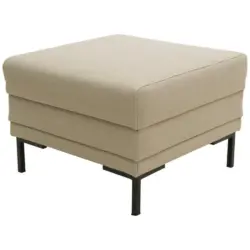 Hocker in Textil Beige