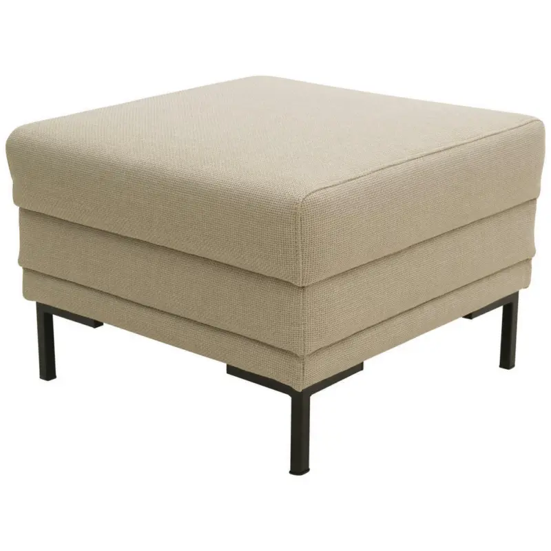 Hocker in Textil Beige