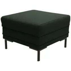 Hocker in Textil Dunkelgrün