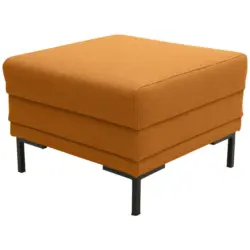 Hocker in Textil Orange