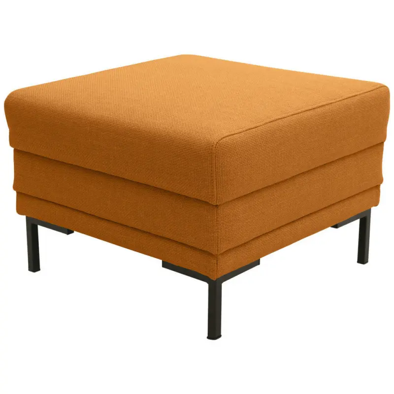 Hocker in Textil Orange