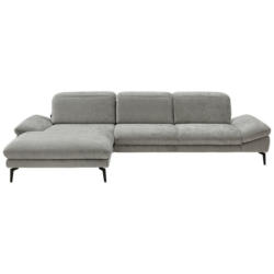 Ecksofa in Chenille Grau