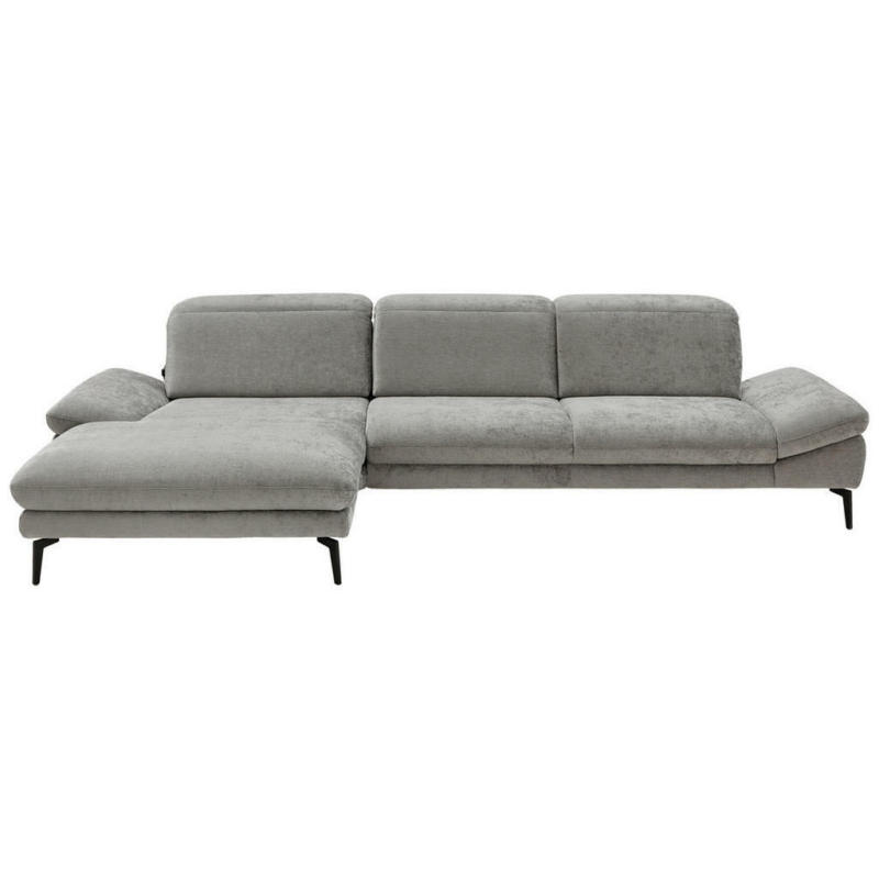 Ecksofa in Chenille Grau