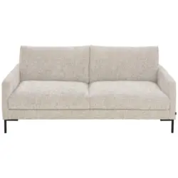 Dreisitzer-Sofa in Webstoff Creme