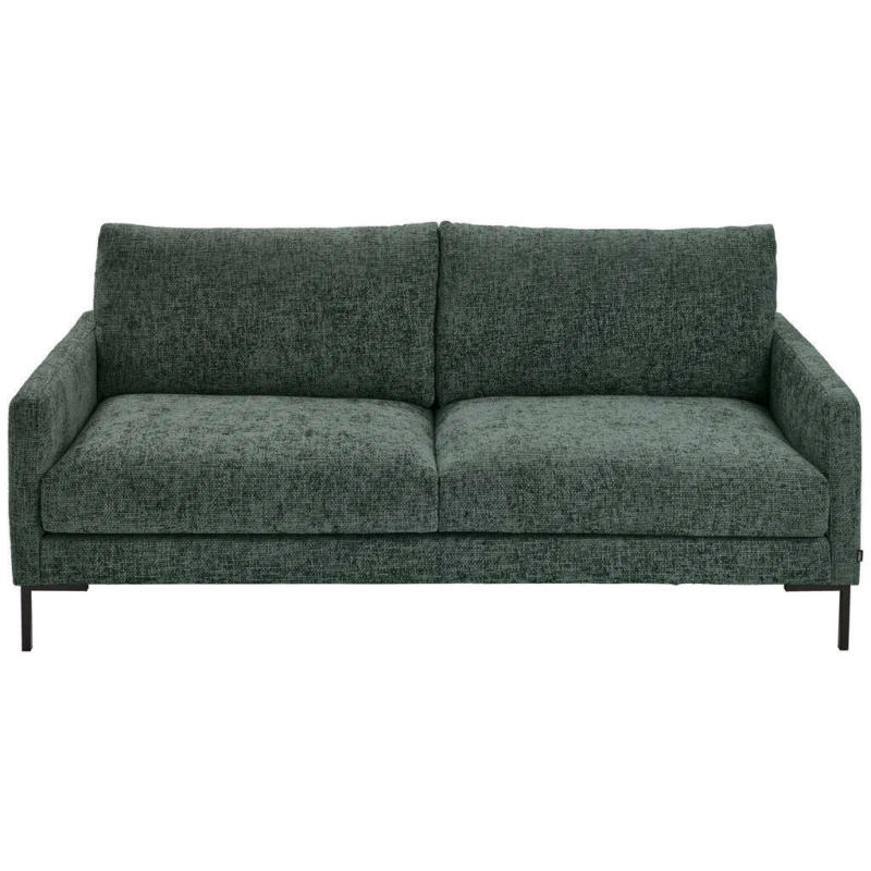 Dreisitzer-Sofa in Webstoff Dunkelgrün