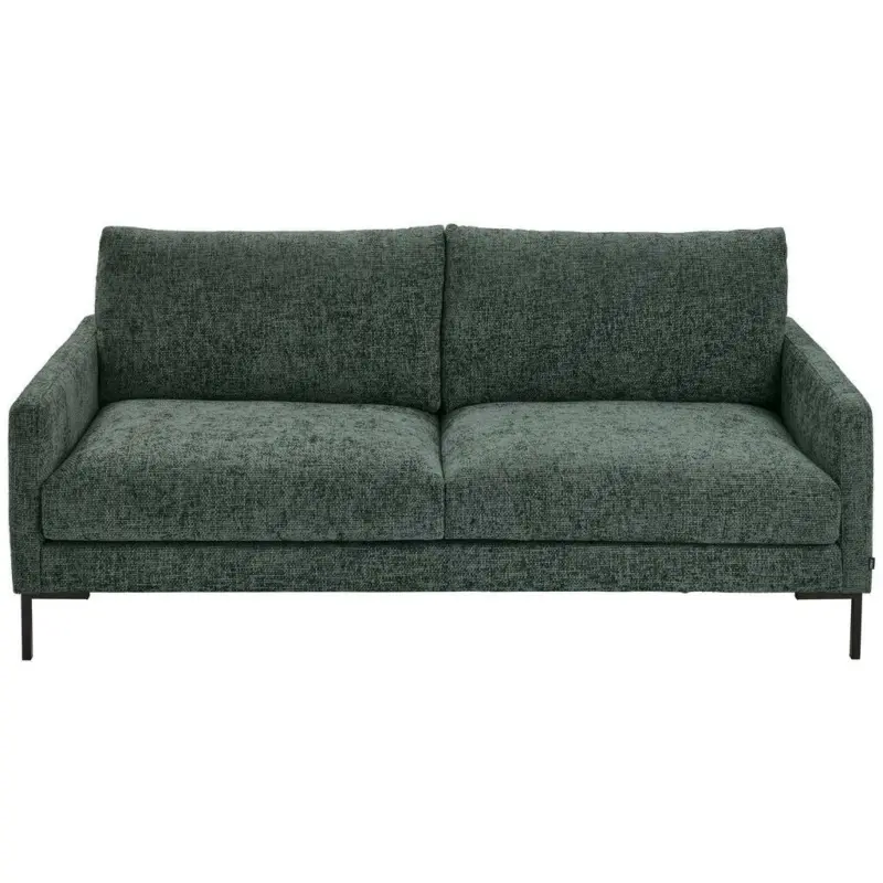 Dreisitzer-Sofa in Webstoff Dunkelgr&uuml;n