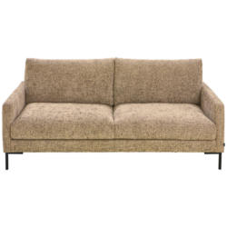 Dreisitzer-Sofa in Webstoff Taupe