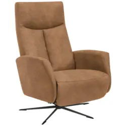 Relaxsessel in Textil Hellbraun