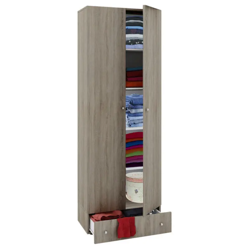 Mehrzweckschrank in Buchefarben