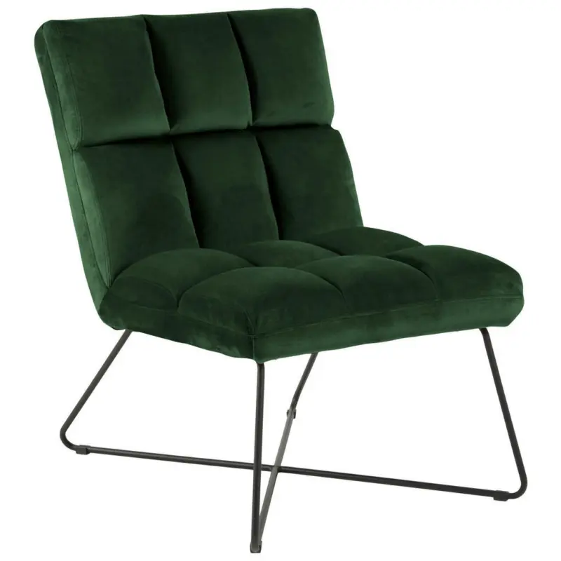 Sessel in Schwarz, Dunkelgrün
