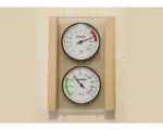 Hornbach Sauna Hygro- und Thermometerset Weka mit Glasplatte und Holzrahmen
