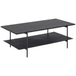 Couchtisch in Metall, Holzwerkstoff 115/60/40 cm