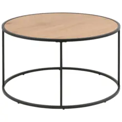 Couchtisch in Metall, Holzwerkstoff 80/80/45 cm