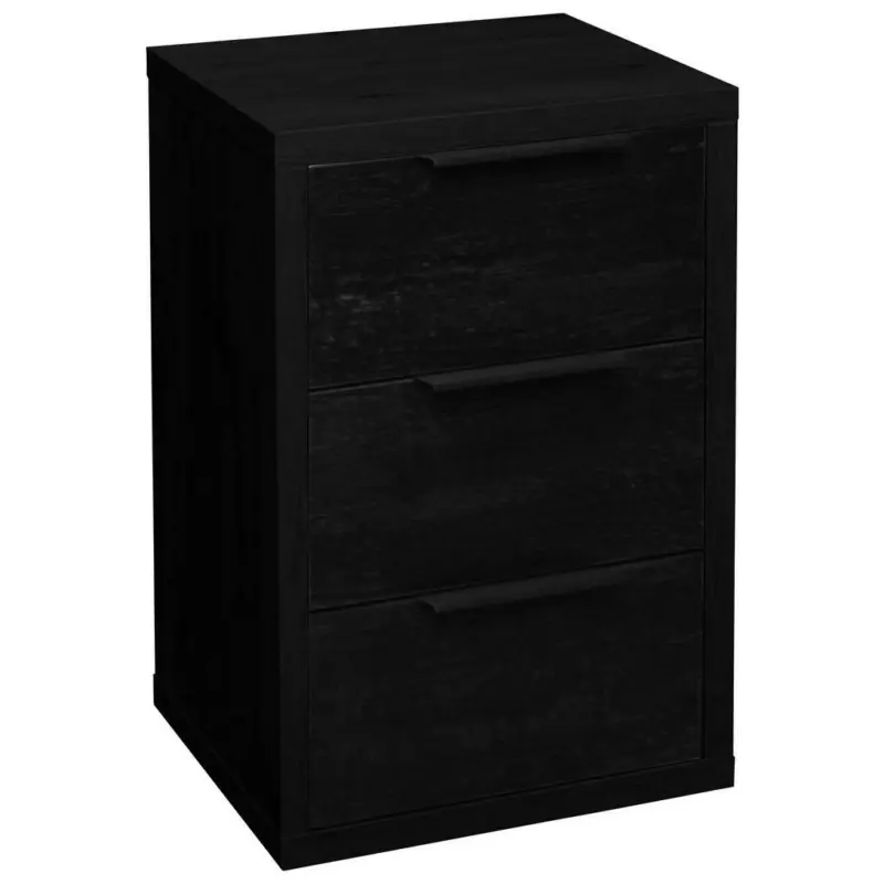 Nachtk&auml;stchen in Schwarz