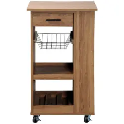 Servierwagen in Walnussfarben