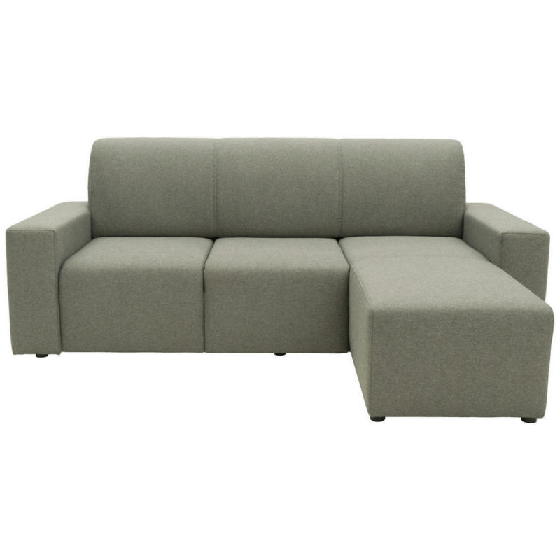 Ecksofa in Webstoff Graubraun