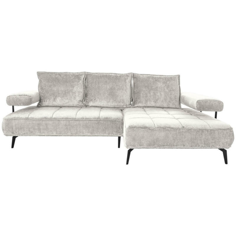 Ecksofa in Webstoff Beige