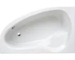 Hornbach Raumsparbadewanne Ottofond Poel Modell B 860401 175x110 cm weiß