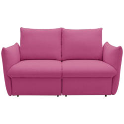 Zweisitzer-Sofa in Mikrofaser Rosa