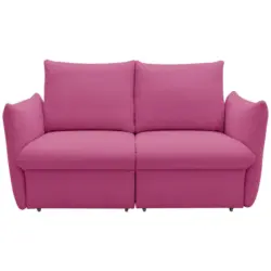 Zweisitzer-Sofa in Mikrofaser Rosa