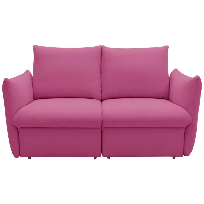 Zweisitzer-Sofa in Mikrofaser Rosa
