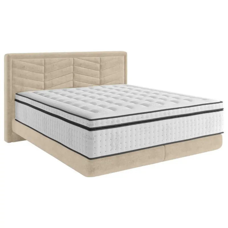 Boxspringbett 180/200 cm in Beige