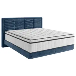 Boxspringbett 160/200 cm in Dunkelblau
