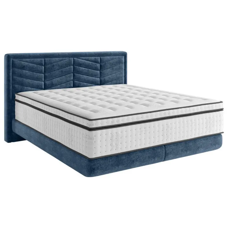 Boxspringbett 160/200 cm in Dunkelblau