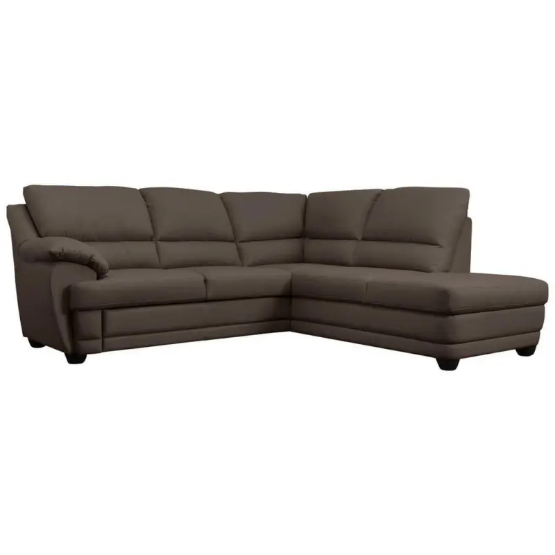 Ecksofa in Braun