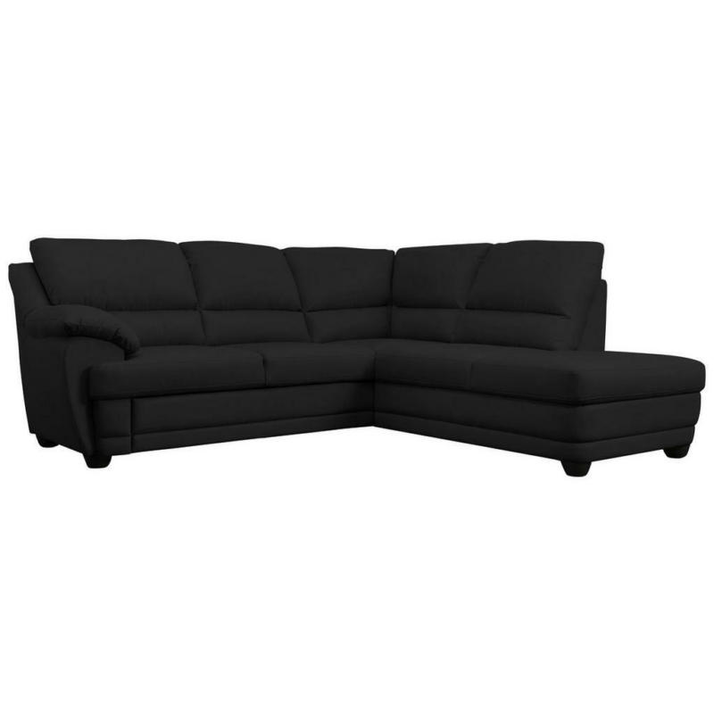 Ecksofa in Schwarz