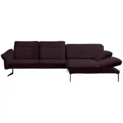 Ecksofa in Webstoff Lila