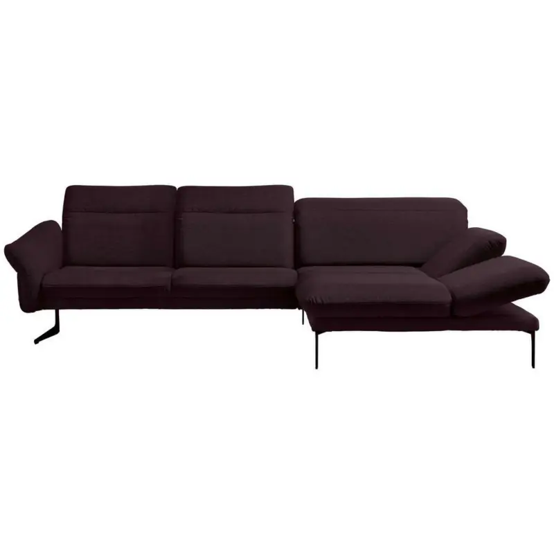 Ecksofa in Webstoff Lila