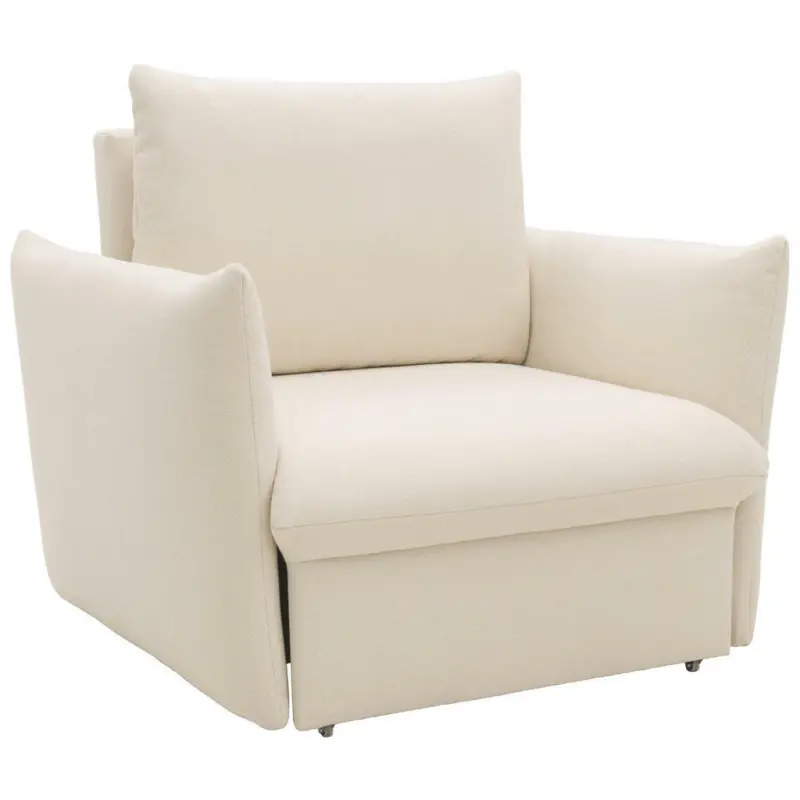Sessel in Mikrofaser Creme
