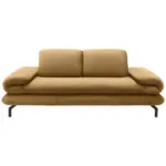 XXXLutz Lauterach - Ihr Möbelhaus bei Bregenz Zweisitzer-Sofa mit Funktionen in Webstoff Messingfarben