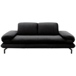 Zweisitzer-Sofa in Webstoff Anthrazit