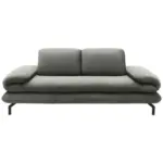 XXXLutz Lauterach - Ihr Möbelhaus bei Bregenz Zweisitzer-Sofa mit Funktionen in Webstoff Grau
