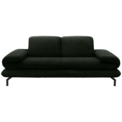 Zweisitzer-Sofa in Webstoff Dunkelgrün